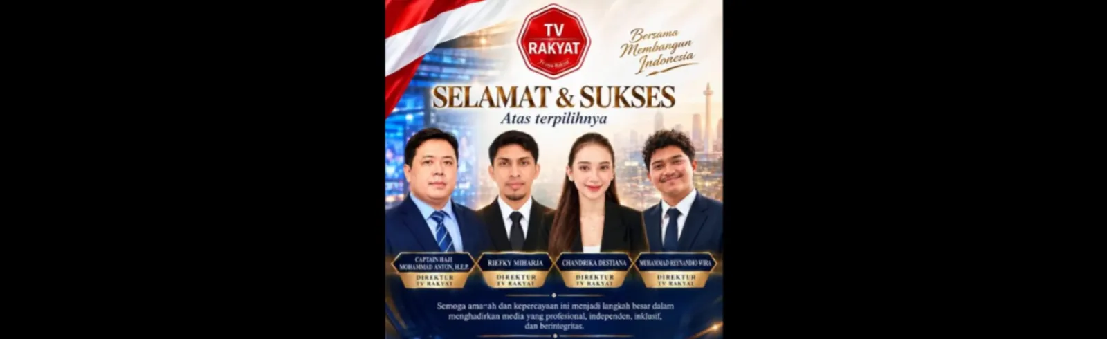 TV Rakyat Umumkan Jajaran Direksi dan Komisaris Baru, Perkuat Komitmen Hadirkan Media Profesional dan Berintegritas